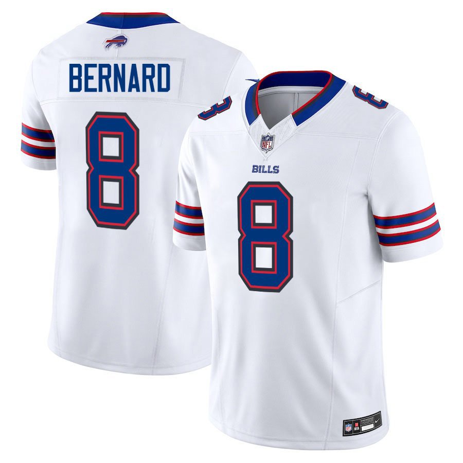 Buffalo Bills #8 Terrel Bernard White Limited Stitched Jersey
