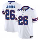 Buffalo Bills #26 Ty Johnson White Limited Stitched Jersey