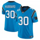 Carolina Panthers #30 Chuba Hubbard Blue Limited Stitched Jersey
