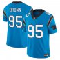 Carolina Panthers #95 Derrick Brown Blue Limited Stitched Jersey
