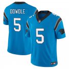 Carolina Panthers #5 Rico Dowdle Blue Limited Stitched Jersey