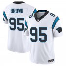 Carolina Panthers #95 Derrick Brown White Limited Stitched Jersey