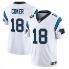 Carolina Panthers #18 Jalen Coker White Limited Stitched Jersey