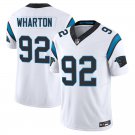 Carolina Panthers #92 Tershawn Wharton White Limited Stitched Jersey