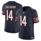 Chicago Bears #14 Olamide Zaccheaus Navy Limited Stitched Jersey