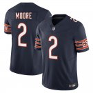 Chicago Bears #2 DJ Moore Navy Limited Stitched Jersey