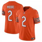 Chicago Bears #2 DJ Moore Orange Limited Stitched Jersey