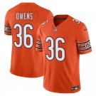 Chicago Bears #36 Jonathan Owens Orange Limited Stitched Jersey