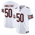 Chicago Bears #50 Mike Singletary White Limited Stitched Jersey