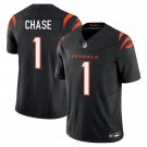 Cincinnati Bengals #1 Ja'Marr Chase Black Limited Stitched Jersey