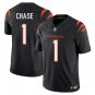 Cincinnati Bengals #1 Ja'Marr Chase Black Limited Stitched Jersey