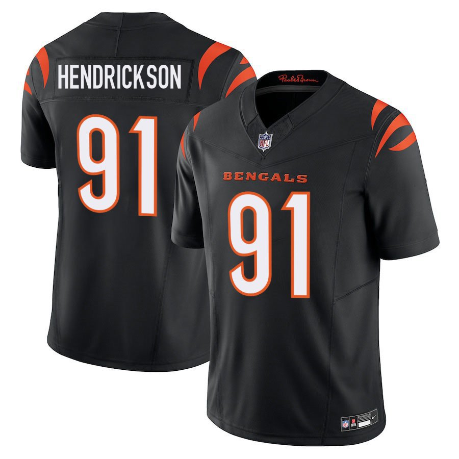 Cincinnati Bengals #91 Trey Hendrickson Black Limited Stitched Jersey