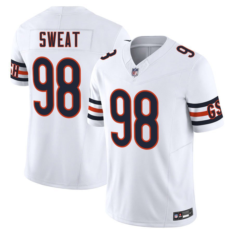 Chicago Bears #98 Montez Sweat White Limited Stitched Jersey