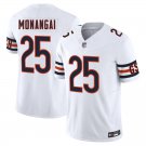 Chicago Bears #25 Kyle Monangai White Limited Stitched Jersey