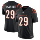 Cincinnati Bengals #29 Cam Taylor-Britt Black Limited Stitched Jersey