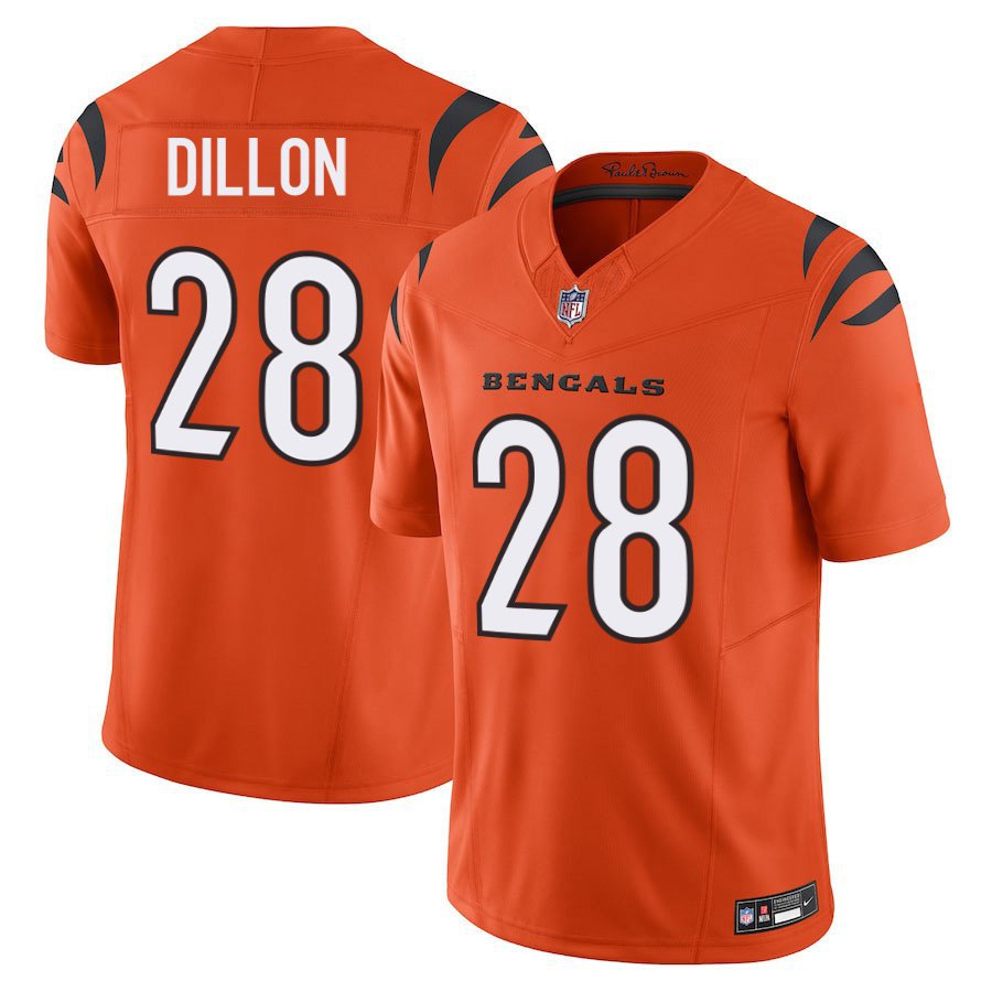 Cincinnati Bengals #28 Corey Dillon Orange Limited Stitched Jersey