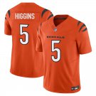 Cincinnati Bengals #5 Tee Higgins Orange Limited Stitched Jersey
