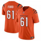 Cincinnati Bengals #61 Cody Ford Orange Limited Stitched Jersey