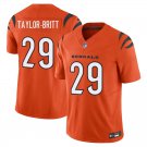 Cincinnati Bengals #29 Cam Taylor-Britt Orange Limited Stitched Jersey