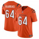 Cincinnati Bengals #64 Ted Karras Orange Limited Stitched Jersey