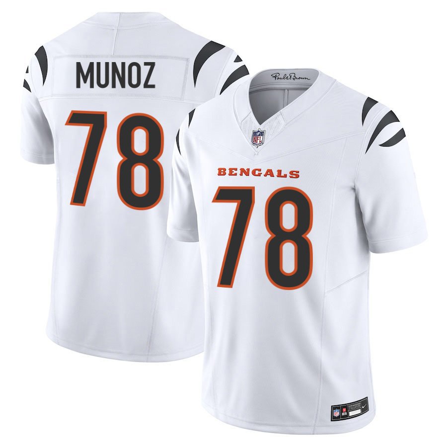 Cincinnati Bengals #78 Anthony Munoz White Limited Stitched Jersey