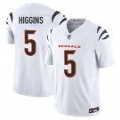Cincinnati Bengals #5 Tee Higgins White Limited Stitched Jersey