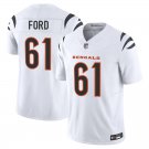 Cincinnati Bengals #61 Cody Ford White Limited Stitched Jersey