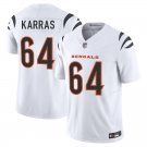 Cincinnati Bengals #64 Ted Karras White Limited Stitched Jersey