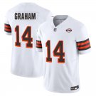 Cleveland Browns #14 Otto Graham White 1946 Limited Stitched Jersey