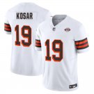 Cleveland Browns #19 Bernie Kosar White 1946 Limited Stitched Jersey
