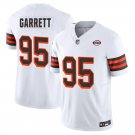 Cleveland Browns #95 Myles Garrett White 1946 Limited Stitched Jersey