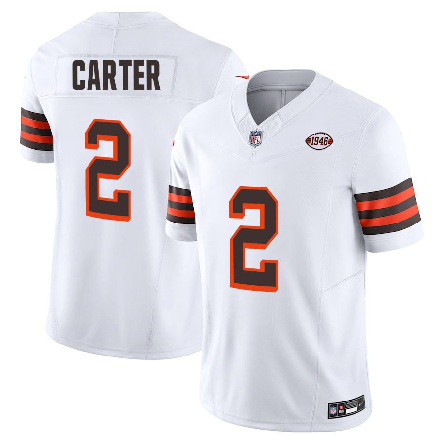 Cleveland Browns #2 DeAndre Carter White 1946 Limited Stitched Jersey