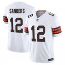 Cleveland Browns #12 Shedeur Sanders White Limited Stitched Jersey