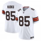 Cleveland Browns #85 David Njoku White Limited Stitched Jersey