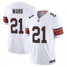 Cleveland Browns #21 Denzel Ward White Limited Stitched Jersey