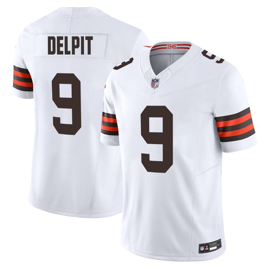 Cleveland Browns #9 Grant Delpit White Limited Stitched Jersey
