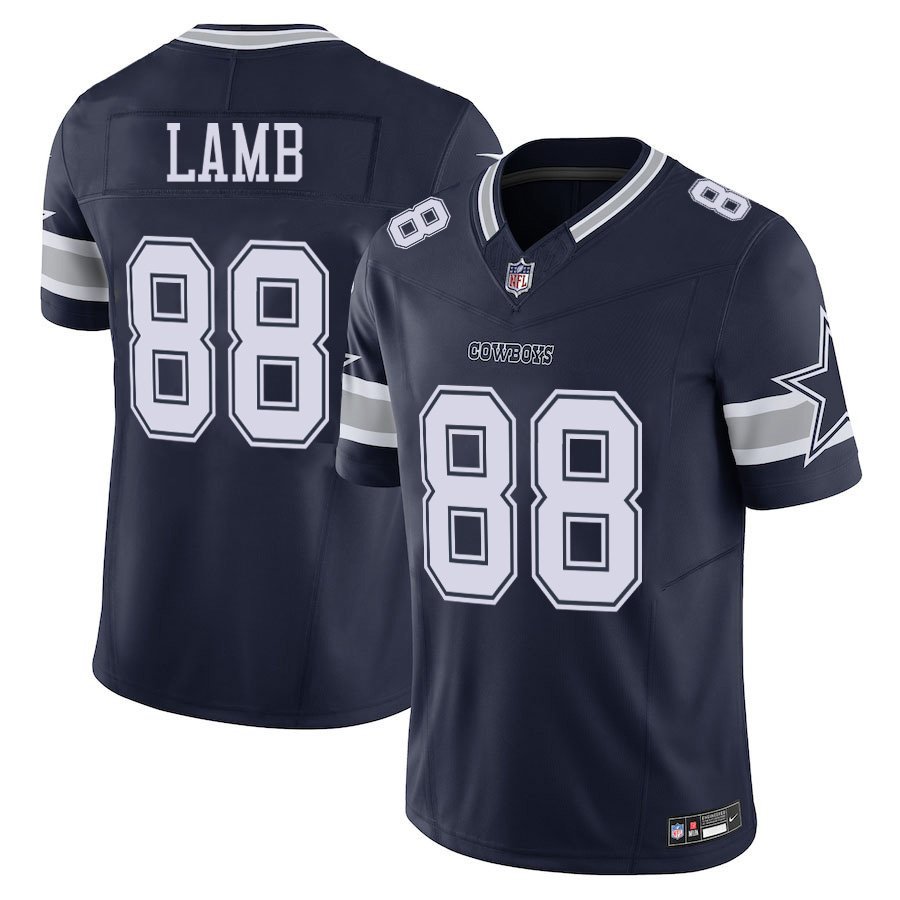 Dallas Cowboys #88 CeeDee Lamb Navy Limited Stitched Jersey