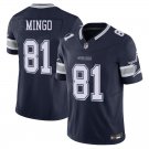 Dallas Cowboys #81 Jonathan Mingo Navy Limited Stitched Jersey