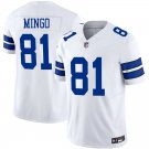Dallas Cowboys #81 Jonathan Mingo White Limited Stitched Jersey