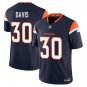 Denver Broncos #30 Terrell Davis Navy Limited Stitched Jersey