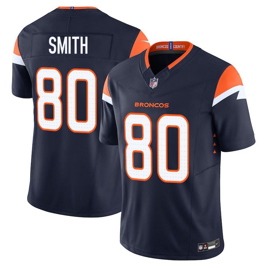 Denver Broncos #80 Rod Smith Navy Limited Stitched Jersey