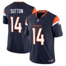Denver Broncos #14 Courtland Sutton Navy Limited Stitched Jersey