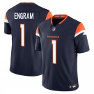 Denver Broncos #1 Evan Engram Navy Limited Stitched Jersey