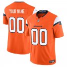 Denver Broncos #00 Custom Name And Number Orange Limited Stitched Jersey