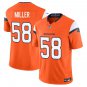Denver Broncos #58 Von Miller Orange Limited Stitched Jersey