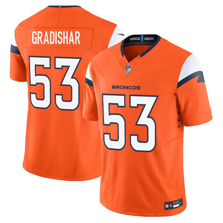 Denver Broncos #53 Randy Gradishar Orange Limited Stitched Jersey