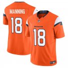 Denver Broncos #18 Peyton Manning Orange Limited Stitched Jersey