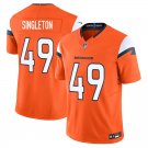 Denver Broncos #49 Alex Singleton Orange Limited Stitched Jersey