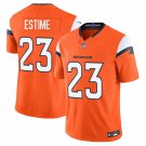 Denver Broncos #23 Audric Estime Orange Limited Stitched Jersey