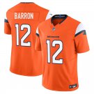 Denver Broncos #12 Jahdae Barron Orange Limited Stitched Jersey